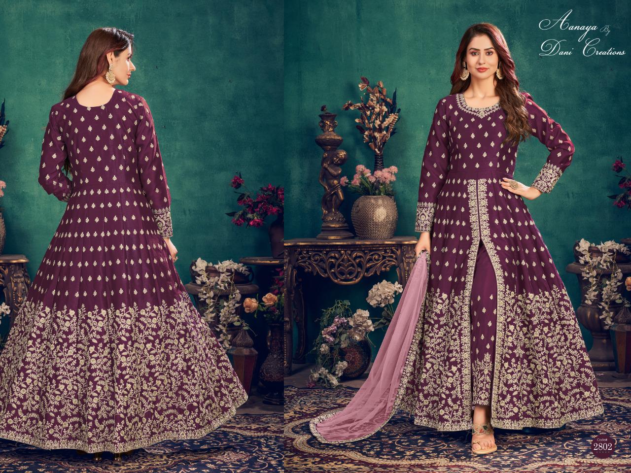 Aanaya Vol 128 By Twisha Art Silk Dress Material Catalog